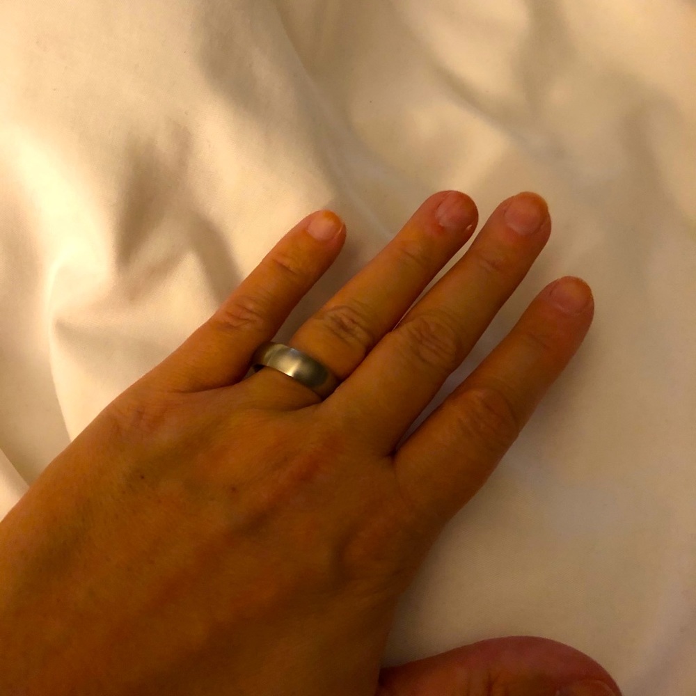 Two-toned tungsten band